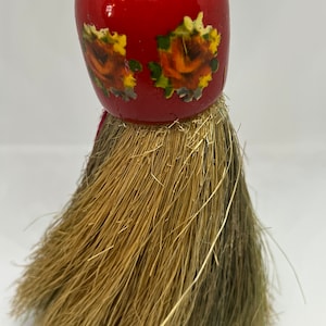 Vintage Floral Whisk Broom