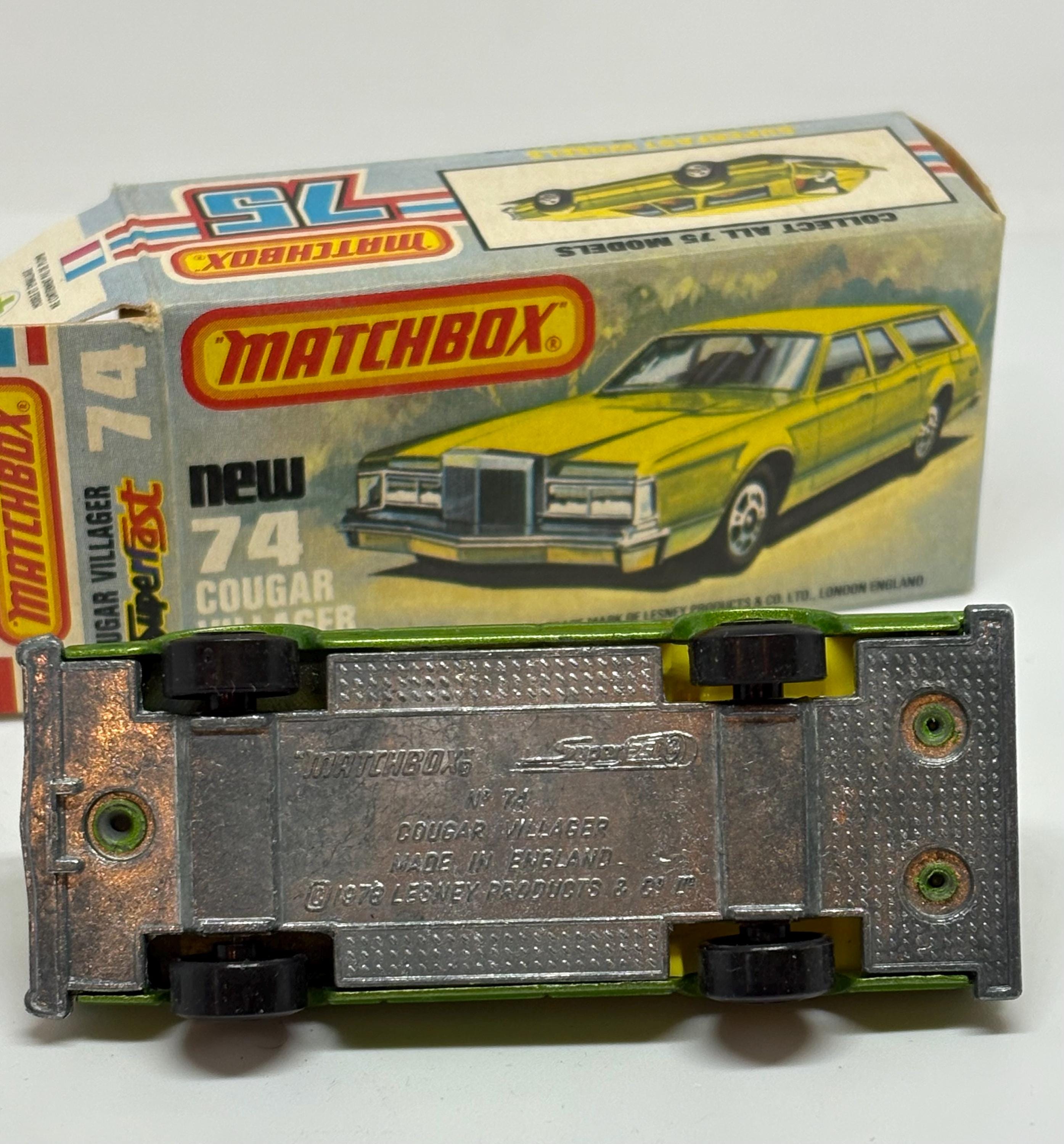 Vintage Matchbox #74 Cougar Villager in Box - Etsy