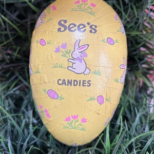 Vintage Paper Mache Easter Egg