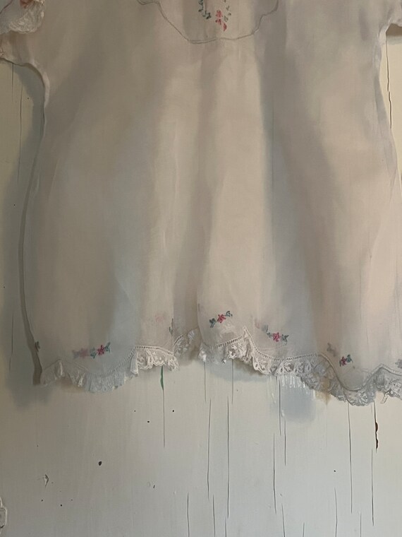 Vintage Organza Baby Dress - image 4