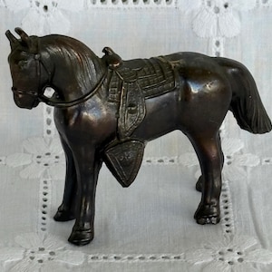 Vintage Copper Horse Figurine