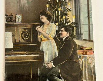 Carte postale de Noël vintage