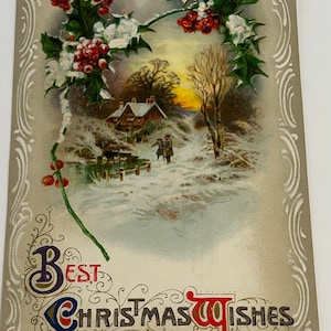 Vintage Weihnachtspostkarte 1911