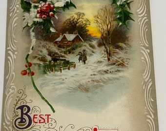 Vintage Christmas Postcard 1911