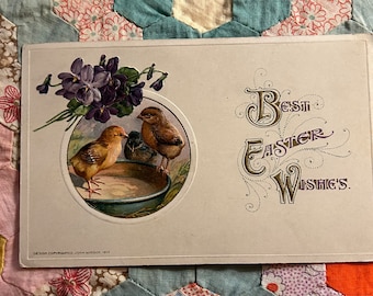 Antike John Winsch Oster Postkarte 1912