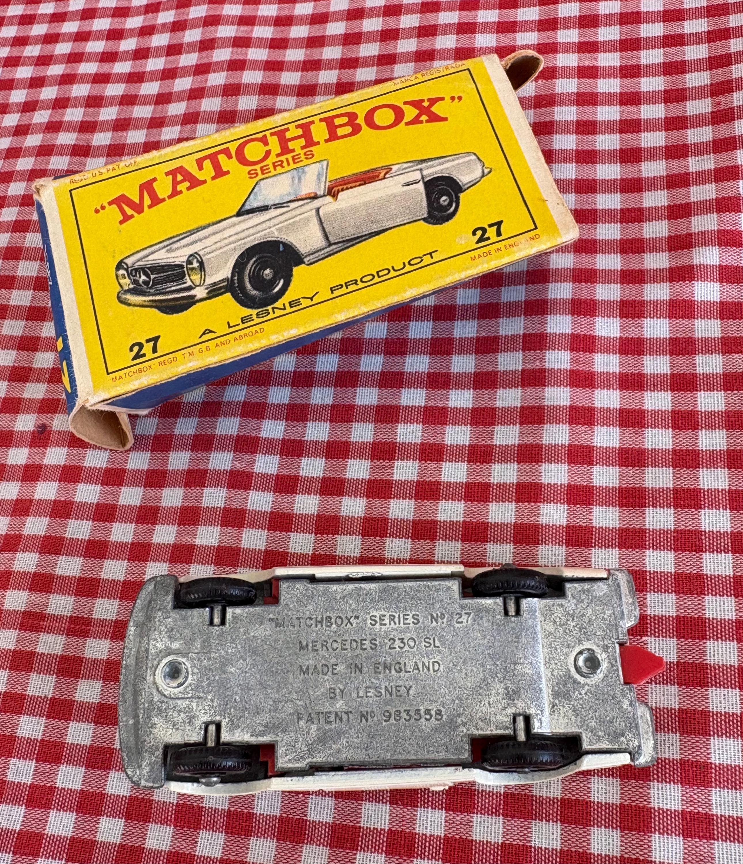 Matchbox 27 Mercedes Benz 230SL - Etsy