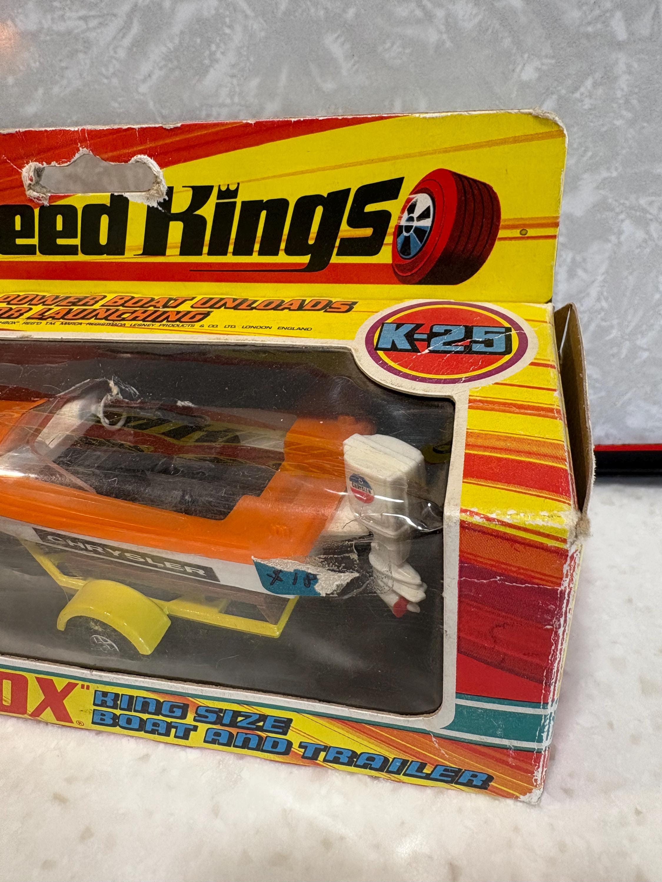 NIB Matchbox Speed Kings K25 Boat and Trailer - Etsy