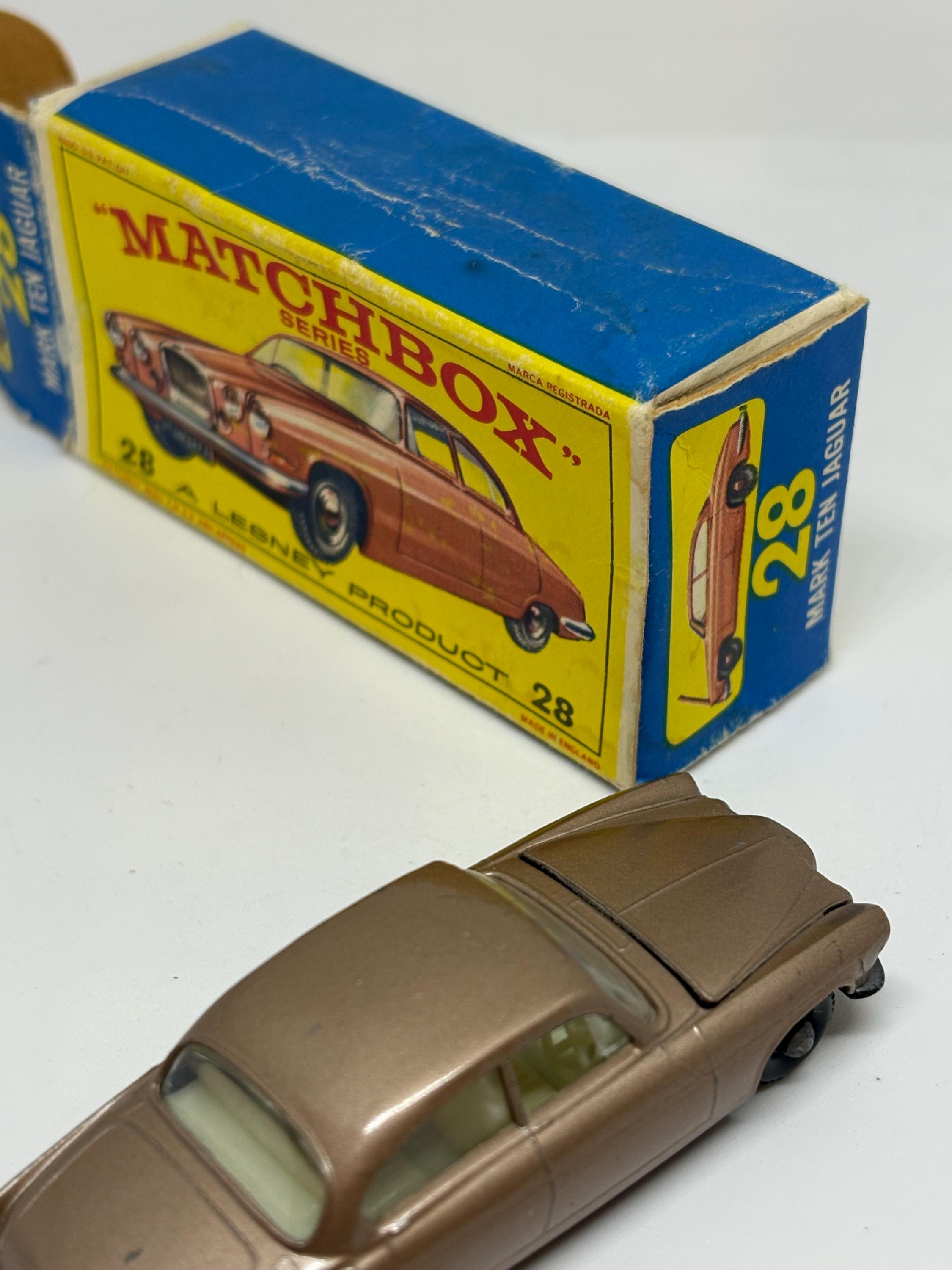 Vintage Matchbox #28 Mark Ten Jaguar - Etsy