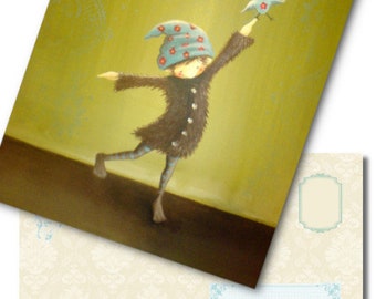 Carte postale A5 * Filles * Danse * Maxi Card + Imprimer