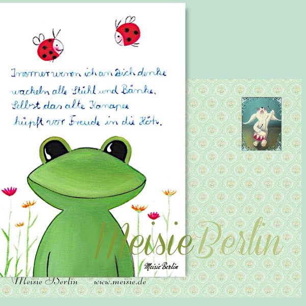 Frühling * Meisie Berlin  * Geburtstag * Glückwunschkarte * Aufmunterung * Trost