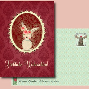 Weihnachtskarte * Meisie * Weihnachten * Hase*