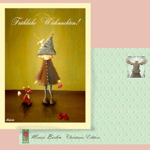 Weihnachtskarte * Meisie * Weihnachten * Feine Dame * Fuchs *