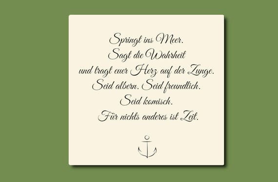 Keramikuntersetzer mit Weisheit