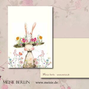 Frohe Oostern! Osterkarte * Ostern * Osterhase * Hasendame