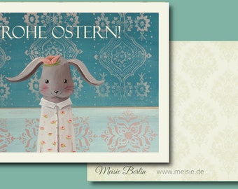 Frohe Ostern ! Cartes d'art * Oster * Osterhase