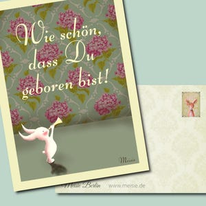 Karte zur Geburt - Wie schön, dass Du geboren bist !