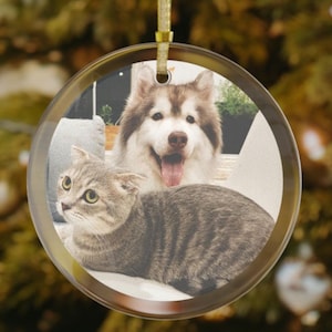 Custom Dog Ornament, Christmas Gifts, Gift For Dog Owners, Custom Pet Ornament, Gift For Pet Lovers, Christmas Ornament