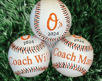 Personalized Baseball | Custom Softball | Keepsake Gift | End of Season Memories | Coach Gift | Groomsmen Gift | Graduation Gift Idea