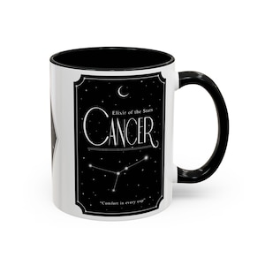 Zodiac Cancer Coffee Mug - Astrology Gift for Cancer Birthday, Constellation Mug, Star Sign Drinkware, Unique Astrology Gifts, Personalized