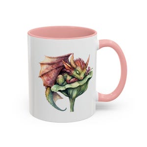 Whimsical Dragon Coffee Mug: Enchanting Dragon Sleep Design, Fantasy Mug, Gift for Dragon Lovers, Home Office Decor, Unique Collector Item