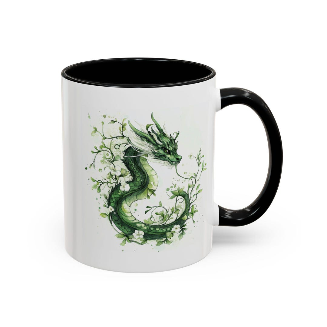 Enchanted Dragon Coffee Mug, Magic Pottery Cup for Tea Lovers, Unique ...