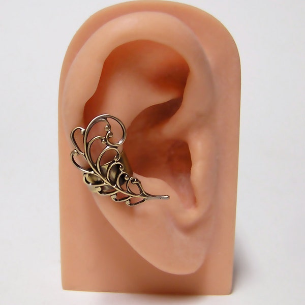 Victorian Leaf Ear Cuff