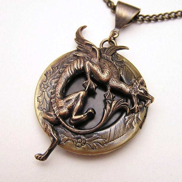 DRAGON LOCKET, Necklace Pendant