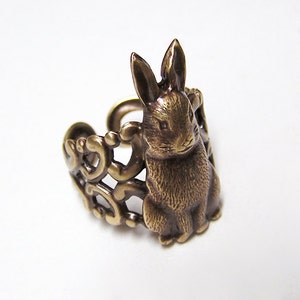 Bunny RABBIT Ring, cute and adorable image 3