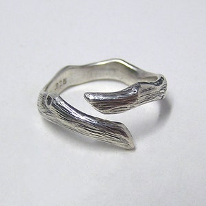 Woodland Silver Forest ring, solid sterling silver .925 ring size 5 to 12 image 4