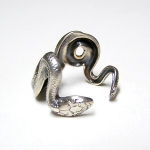 Silver SNAKE RING, coils wrap around finger .925 image 5