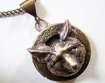 FOX LOCKET, Necklace Pendant