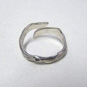 Woodland Silver Forest ring, solid sterling silver .925 ring size 5 to 12 image 3