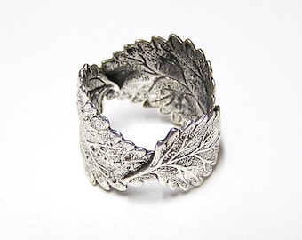 Forest Silver Leaf Ring in sterling silver .925