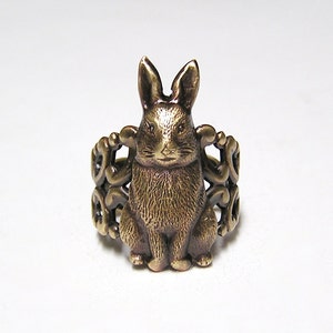 Bunny RABBIT Ring, cute and adorable image 2