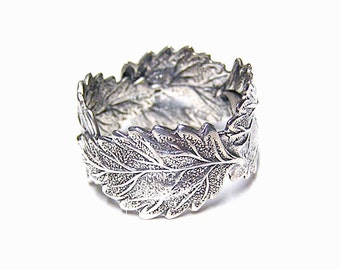 Forest Silver four Leaf ring .925, sterling silver