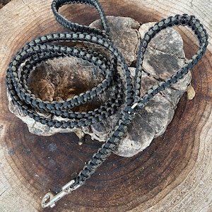 Aangepaste paracord hondenriem met 2 handvatten, standaardriem met bedieningshendel, kies je kleuren en sluiting