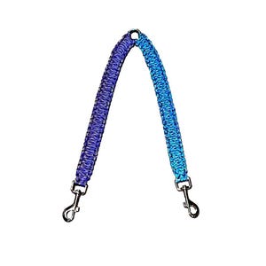 Paracord-splitter voor hondenriem: koppelstuk voor twee honden, kies weefsel, kleuren, lengte en hardware, handgemaakt