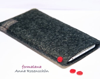 anthracite case mobile phone red felt for iPhone 6 u.a.