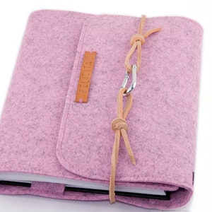 Copertina per quaderno, copertina per calendario rosa, nome personalizzabile, pelle goffrata, feltro, copertina per quaderno, copertina per calendario, diario di viaggio, diario del bambino