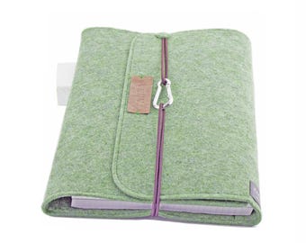 Sage green ring binder A5 vegan ring binder PERSONALIZED felt gift planner calendar guest folder hotel folder wedding folder