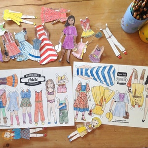 Printable Paper Doll Set to download and play with