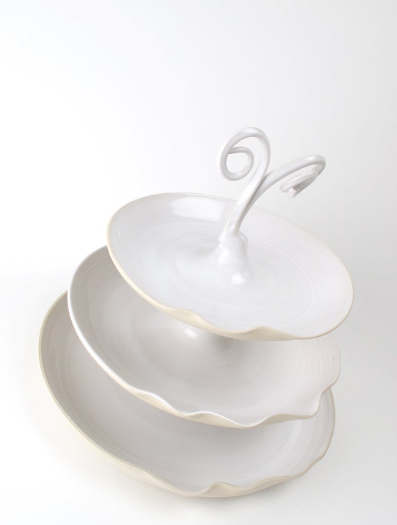 Items similar to curly cake stand for a special occasion on Etsy