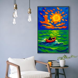 Matisse Inspired Wall Art Set | Colorful Abstract Digital Download | Bold Modern Printable Art | Surreal  Floral Prints | Mid Century Decor