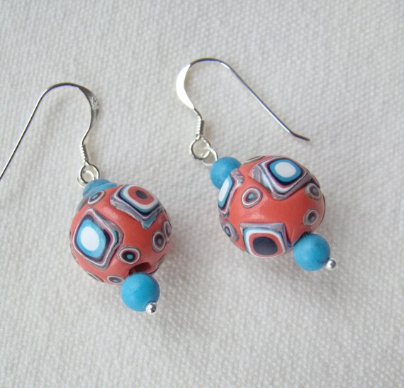 Items similar to Handmade Polymer Clay Earrings 1/2 Price