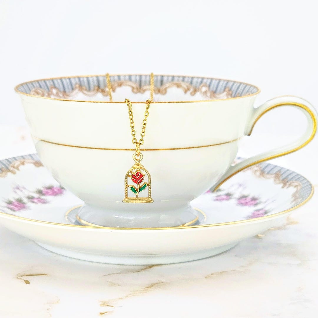 YEOVIBL Women’s Locket For 2 Pictures, Oval Amulet Necklace - View #3
