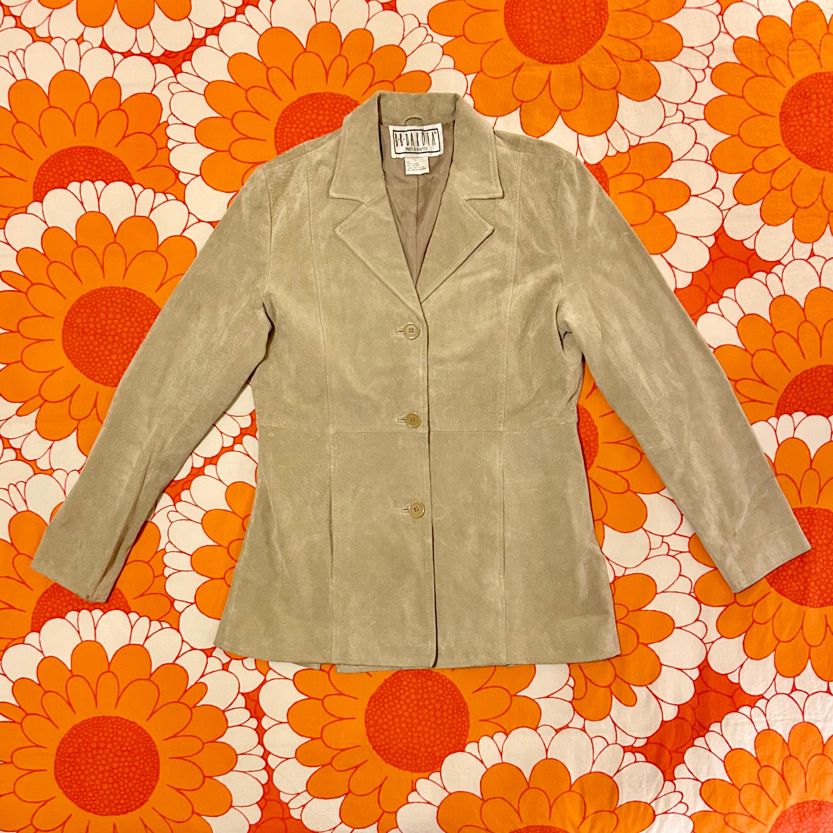 Veste Drapée Femme BB Dakota En Suédine Marron Whisky – Taille Petite