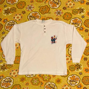 Long-Sleeved Baby Shirt - Sesame Street Ernie & Bert Unisex White Shirt, 100% Cotton