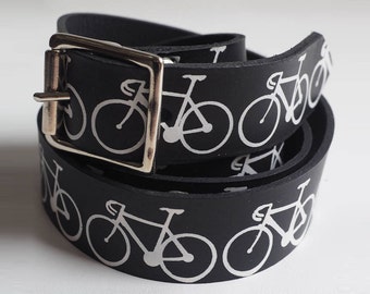 Black Blue 025 Harley-Davidson Mens thick leather belt Motorbike Birthday Gift