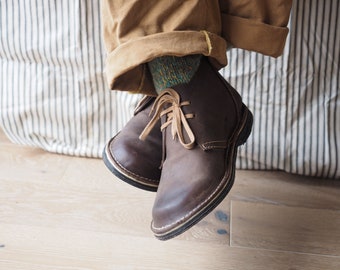 mens leather chukka boots uk