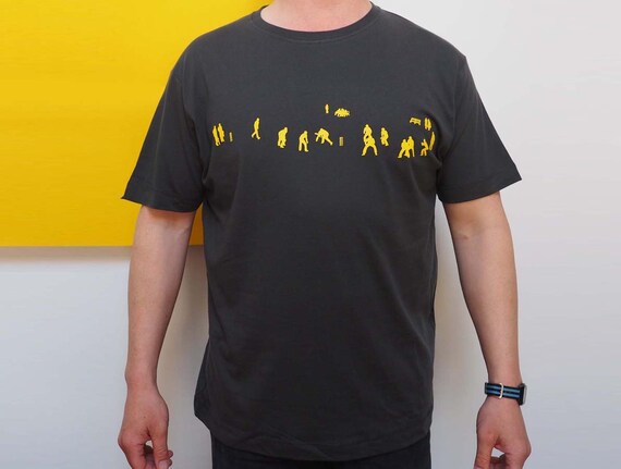 Cricket Match T Shirt in Yellow and 